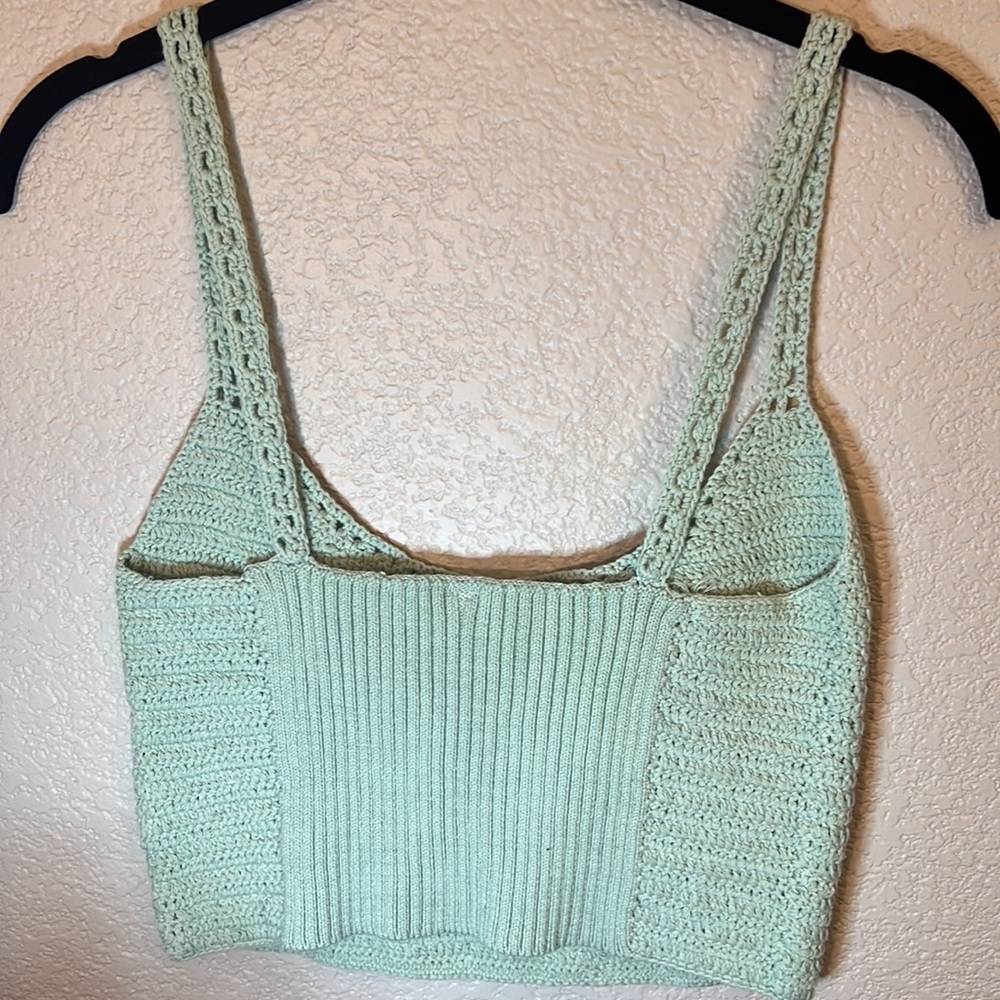 M- free people Berlinette Crochet Cami Crop - Picture 2 of 5